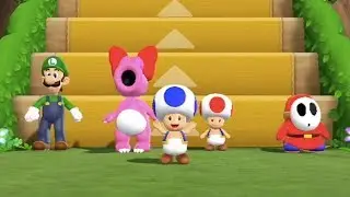 Mario Party 9 - Step it Up (1-vs-Rivals) - Luigi vs Birdo/Toad/Shy Guy | MarioGamers