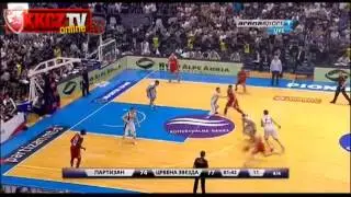 KK Partizan : Crvena zvezda Telekom 74:81 | Završnica meča [Playoff Superlige treći meč | 10.6.2013]
