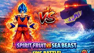 Can Spirit Fruit Defeat Sea Beast? 😈🔥 | Blox Fruits#roblox #gaming 