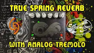 Schu-Tone Whirpool Deluxe - True Spring Reverb Pedal with Analog Tremolo