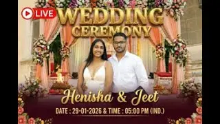✨ LIVE: Henisha Weds Jeet | A Celebration of Love ❤️