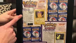 E3 Pikachu & Mewtwo! Vintage Nintendo Power Pokemon Card Display!