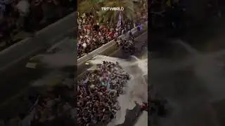 Anti-Netanyahu protesters sprayed with &lsquo;skunk water&rsquo;
