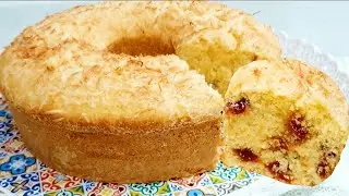 BOLO DE FUBÁ COM  GOIABADA  PARA O CAFÉ - BOLO DE VÓ