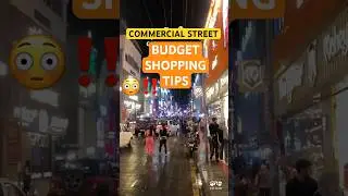 ‼️Budget Shopping Tips😳Commercial Street Shopping #bangalore #shorts