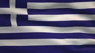 Greece Waving Flag Animation | 8k Ultra HD | Flags of the World