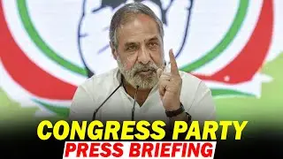 Congress party press conference by former Union Minister Anand Sharma I AICC I Delhi