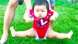 Baby reacts to grass 😂 | Babies really hate grasses  😂- Try not to laugh @Mai Babies