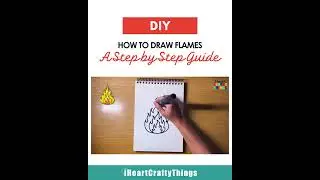 🔥 How to Draw Flames &ndash; Step-by-Step Fire Drawing Tutorial! 🎨 #howtodraw #drawingtutorial  #artforkid