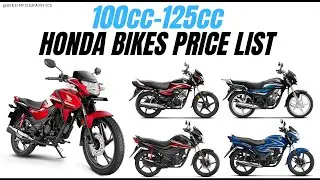 100cc-125cc Honda Bikes Price List | Shine | Dream | Livo | SP 🔥
