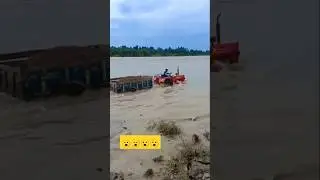 Tractor Driving Through water! 🚜 #shorts #ytshorts