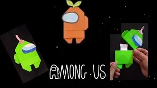 Origami Among us character which can die/No glue, no tape,no stapler.Pleasesubscribe #craftasticland
