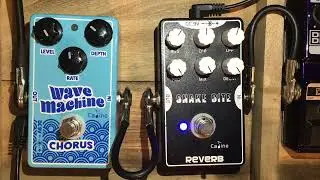 CALINE SNAKE BITE REVERB AND WAVE MACHINE CHORUS LOVELY AMBIENT REVERB chorus after reverb is rad