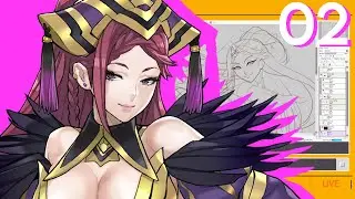 Art Stream! | Kafka (HSR) and Loki (FEH) Commission - Pt.2