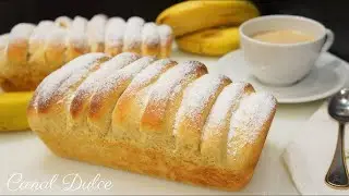 PAN DE PLÁTANO CASERO 🍌 | Receta FÁCIL, RÁPIDA y MUY ESPONJOSA