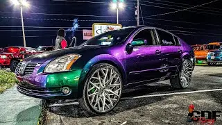 Chameleon Nissan Maxima on ECL Brushed Face Forgiato 26s.