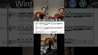 Winter Vivaldi ❄️ 3 part #wintervivaldi #thefourseasons #vivaldi #viola #violin #viral #fyp