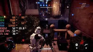 Star Wars Battlefront 2 - i3 10100F + GTX 1650 GDDR6 - 1440p All Settings - FPS Benchmark Test