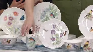 Lenox Butterfly Meadow Porcelain Flutter 16-pc Dinnerware Set on QVC