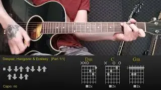 The D&oslash; - Despair, Hangover & Ecstasy | Easy Guitar Lesson Tutorial with Chords/Tabs and Rhythm