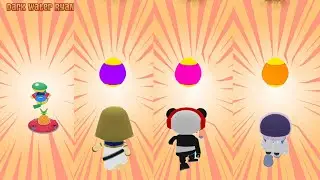 TAG WITH RYAN UPSIDE DOWN GAMEPLAY WITH FOUR CHARACTERS EGG SURPRISE