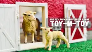 Schleich Farm Animals Sheep & Lamb  - Kid's Toys 