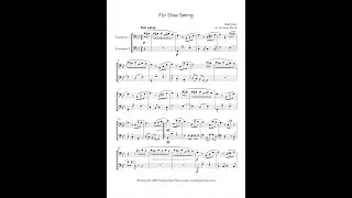 F&uuml;r Elise Swing (for Trombone Duet)