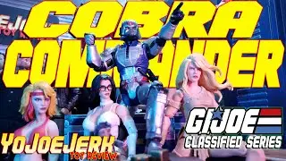 G.I. Joe Classified Cobra Commander with Combat Armor! 🐍⚔️ Action Figure Review!!!