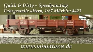 Güterwagenfahrgestelle altern, H0 Märklin 4423