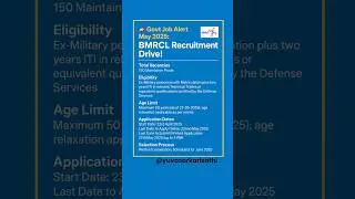 BMRCL Maintainer Recruitment |150 Vacancies  #job #bmrcl