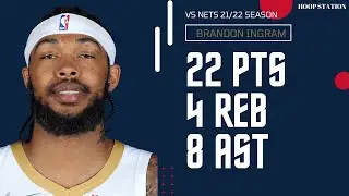 Brandon Ingram vs Brooklyn Nets | 15.1.2022