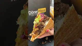 The d&ouml;ner kebabs at D&ouml;ner Haus in NYC's East Village are EPIC. 🔥🤤 #DEVOURPOWER