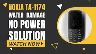 Nokia 105 TA-1174 water damage no power solution