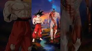 Dragon ball vs Attack On Titan #dragonballsuper#goku #dragonballz#attackontitan#titaneren#aot#shorts