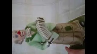 vtg Melody in Motion Accordion Clown music box musical waco (Sold)