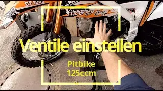 Adjusting valves Pitbike 125cc 1P54FMI China Engine Loncin Lifan Skyteam Monkey 4-stroke