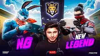 NG vs  NEW LEGEND 💀❓ 1 vs 4 HARDEST GUILD TEST🥵 || DELHI MEETUP TMR 💖 #nonstopgaming -free fire live