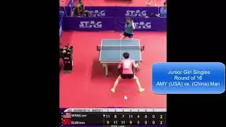 [Junior Girl TT] USA Amy vs. China Man (Exciting Game 7)