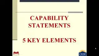 Contract Winning Capability Statements