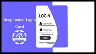 Login card using html and css
