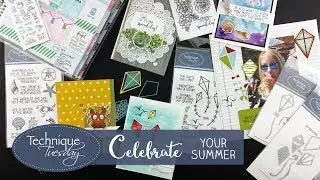 Summer Themed Paper Crafting Supplies - Technique Tuesday