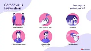 Coronavirus prevention tips Free Animation