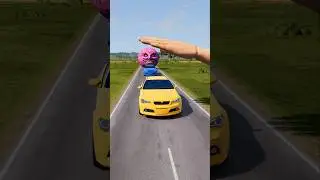 Big & Small Cars vs Giant Hand Slap - BeamNG.drive