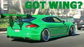 SPOILER ALERT: Porsche Panamera with CRAZY rear Wing!