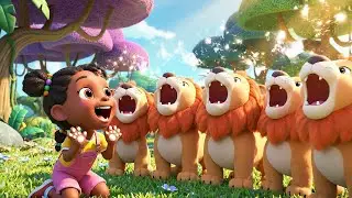 Pequeños Leones de Juguete Rugiendo con Diversión | Canciones Infantiles y Rimas para
