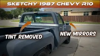 Sketchy 1987 R10 - Inspection Prep - Mirrors and Tint Removal