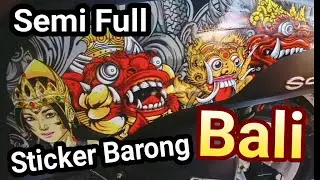 sticker scoopy barong bali semi full