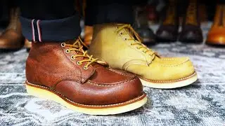 Как воссоздать текстуру вощеной кожи цвета корицы от Horween на ботинках Red Wing Moc Toe