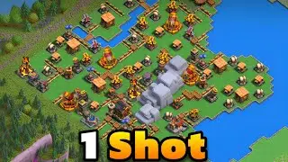 One Shot Balloon Lagoon In Clan Capital - Yellow Print Base Layout