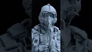 3D Printed U.S. Navy Pilot &mdash; Unreal Detail! #collection #toys #3dprinting #asmr